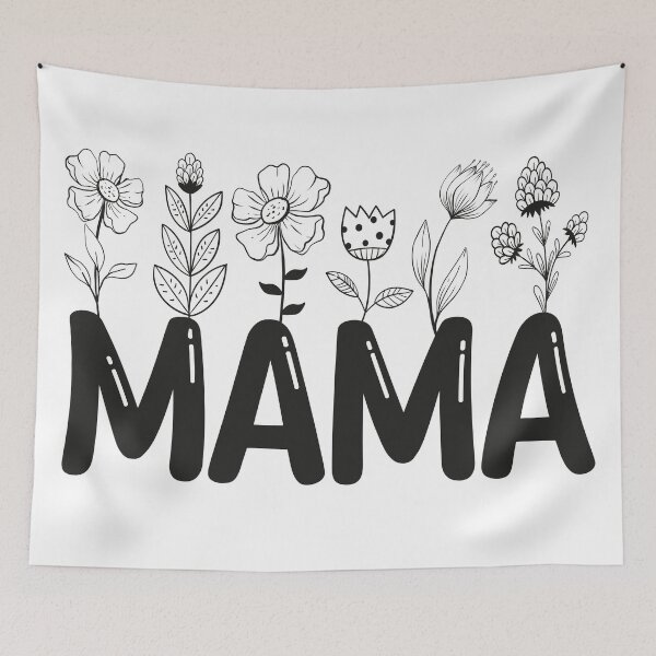 Item preview, Mama With flowers mothers day designed and sold by TotalDesine.