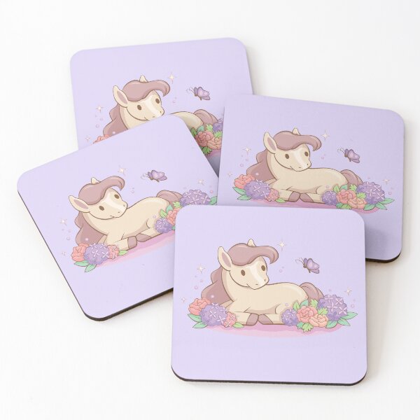 Item preview, Cute Pony and Butterfly for Horse Lovers Kawaii Aesthetic designed and sold by Irene Koh.