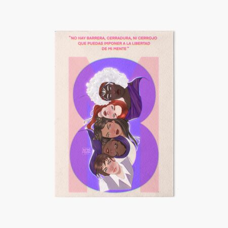 8M Literary Women Art Board Print