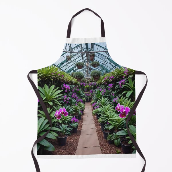 Item preview, A Greenhouse Filled With Orchids And Other Exotic Plants Ai Generated Art designed and sold by AiGens.