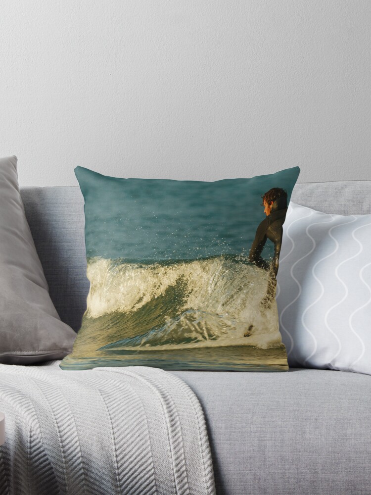Thumbnail 1 of 4, Pillow, SEA RIDING designed and sold by andrewsaxton.