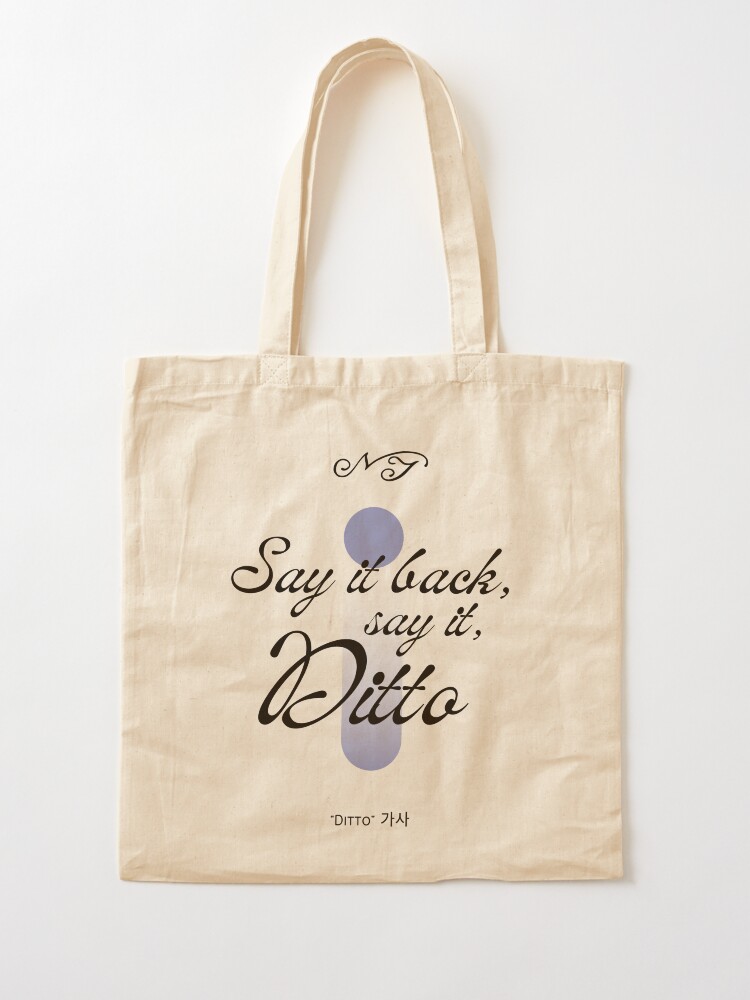 NJ - Ditto (lyrics ver.2) | Tote Bag