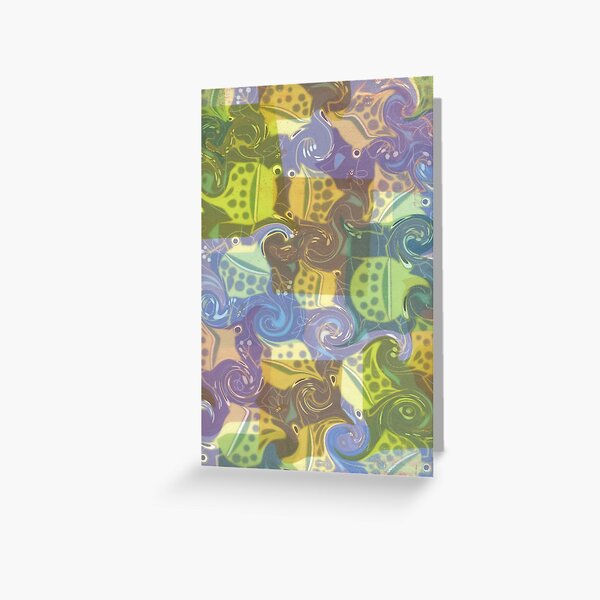 Froggy Swirl Greeting Card