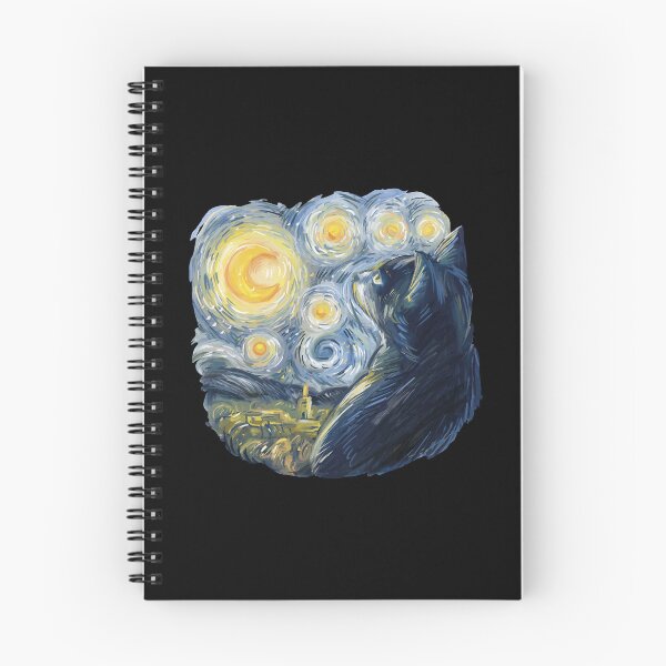 Item preview, Gato al estilo de la noche estrellada de Van Gogh designed and sold by GreenMall.