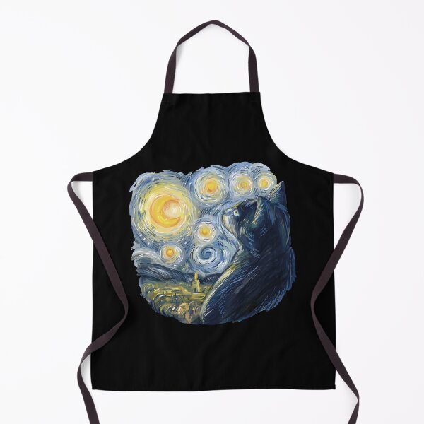 Item preview, Cat in Van Gogh Starry Night Style designed and sold by GreenMall.
