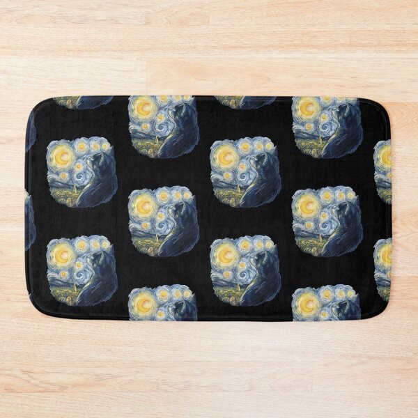 Item preview, Cat in Van Gogh Starry Night Style designed and sold by GreenMall.