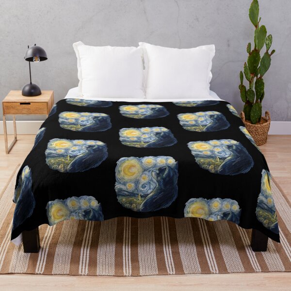 Item preview, Cat in Van Gogh Starry Night Style designed and sold by GreenMall.