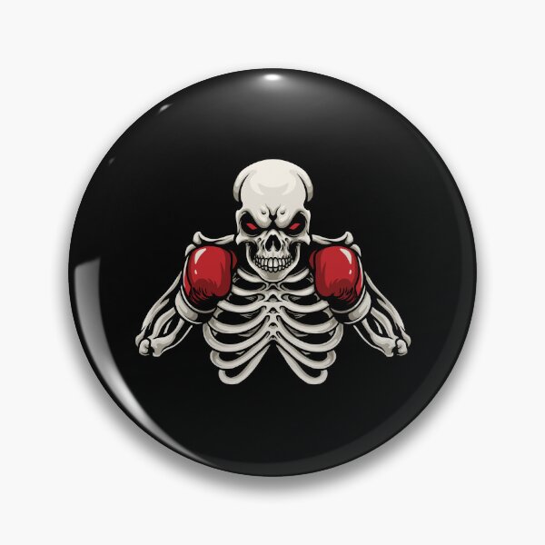 Item preview, Scary Skeleton Boxer with Red Gloves and Red Eyes designed and sold by Froyd Wess.
