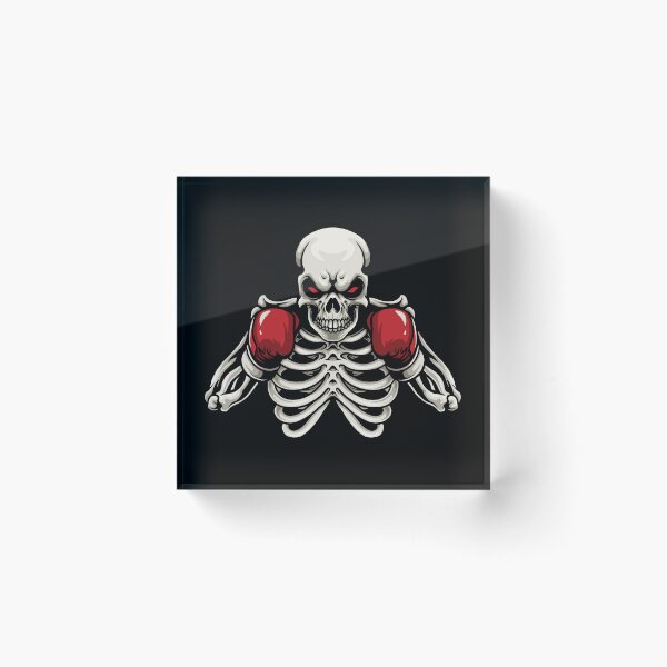 Item preview, Scary Skeleton Boxer with Red Gloves and Red Eyes designed and sold by Froyd Wess.