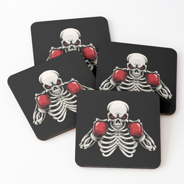 Item preview, Scary Skeleton Boxer with Red Gloves and Red Eyes designed and sold by Froyd Wess.