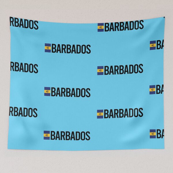 Item preview, Barbados Country Flag - Minimal Design collection designed and sold by randomorder.