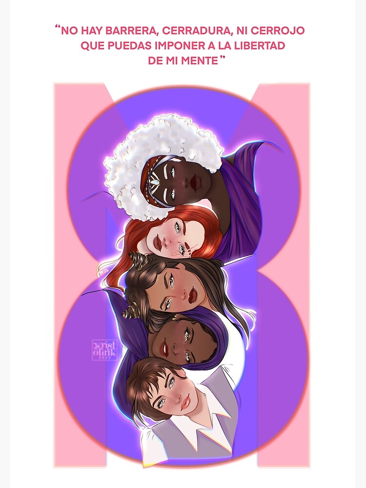 Thumbnail 3 of 3, Poster, 8M Literary Women (NO BACKGROUND) designed and sold by Wristofink.