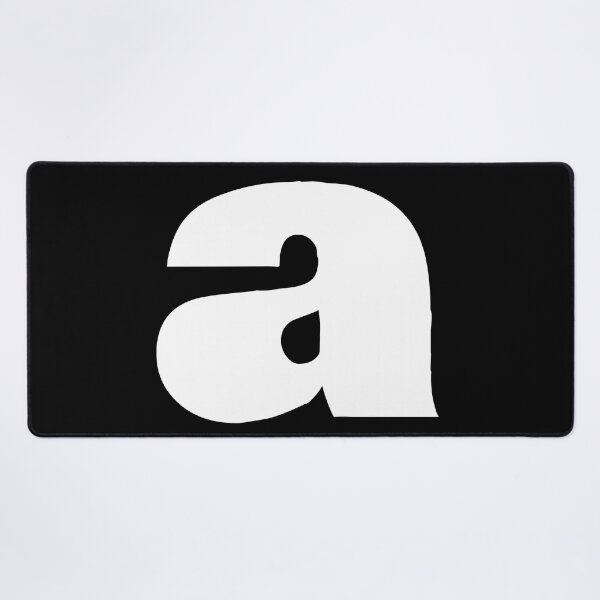 Item preview, White Modern letter a initial Large bold letters typography simple minimalist black and white designed and sold by tanabe.