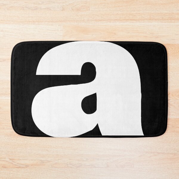 Item preview, White Modern letter a initial Large bold letters typography simple minimalist black and white designed and sold by tanabe.