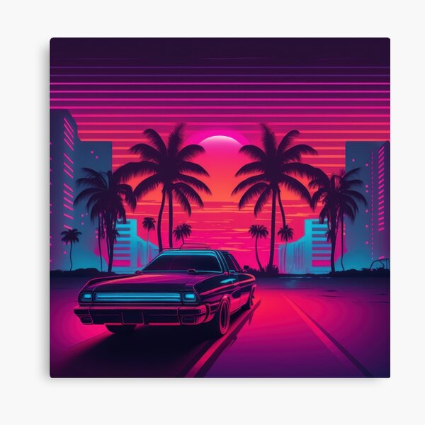 Electric Miami Beach Canvas Print