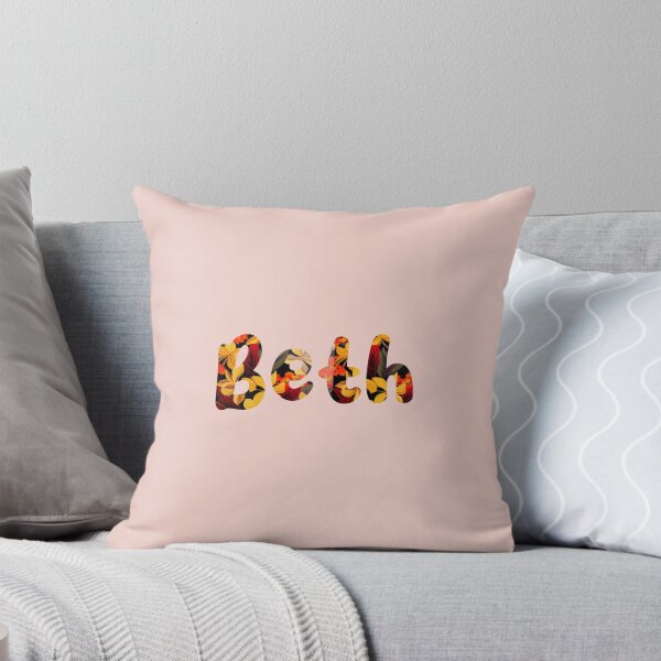 Item preview, Floral Beth Name : Beth Name With Flowers  designed and sold by ABCDEmily ©.