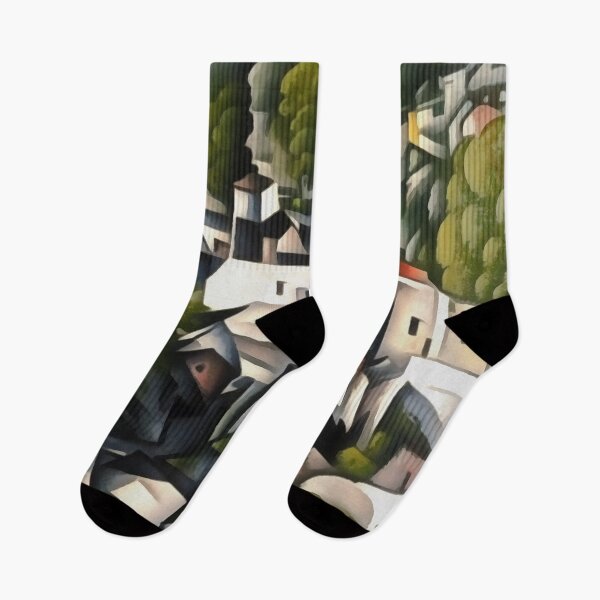 Item preview, Kayakoy Village Greek Houses Abstract Art designed and sold by taiche.