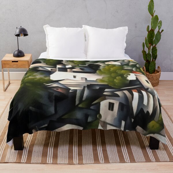Item preview, Kayakoy Village Greek Houses Abstract Art designed and sold by taiche.