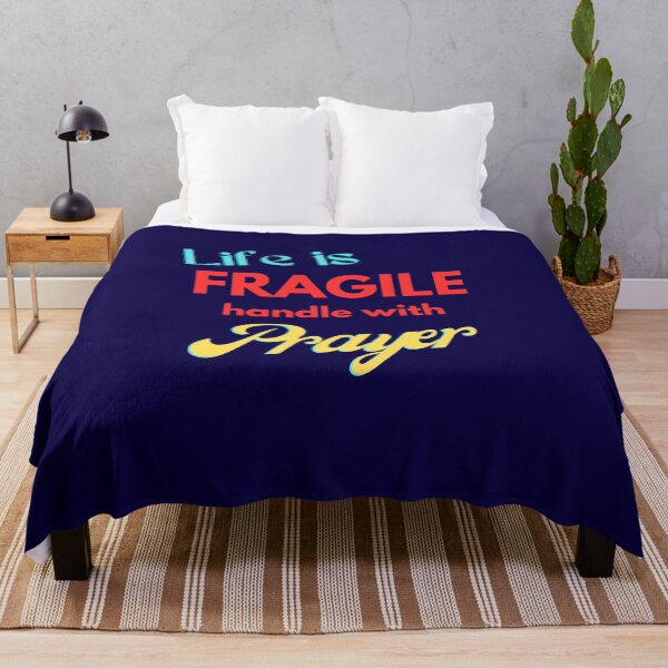 Item preview, Funny Christian Tee - Life is Fragile Handle with Prayer Colorful Humorous designed and sold by Ceramic Scripture.