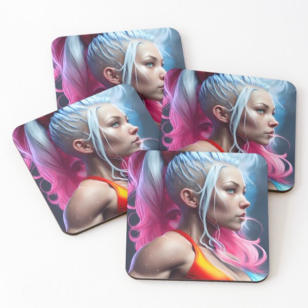 Item preview, Female fitness fighter designed and sold by Grimspencilart.