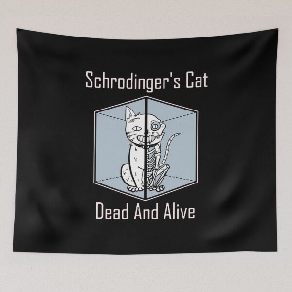 Item preview,  Schrodinger's Cat Dead And Alive designed and sold by Sameart ⭐⭐⭐⭐⭐.