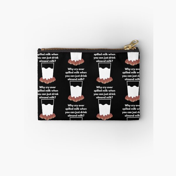 Item preview, Why Cry Over Spilled Milk When You Can Drink Almond Milk. Glass of Almond Milk with Almonds. Ideal for Dark Backgrounds. designed and sold by Paul Corps.