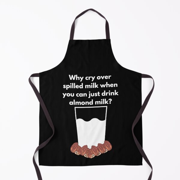 Item preview, Why Cry Over Spilled Milk When You Can Drink Almond Milk. Glass of Almond Milk with Almonds. Ideal for Dark Backgrounds. designed and sold by Paul Corps.