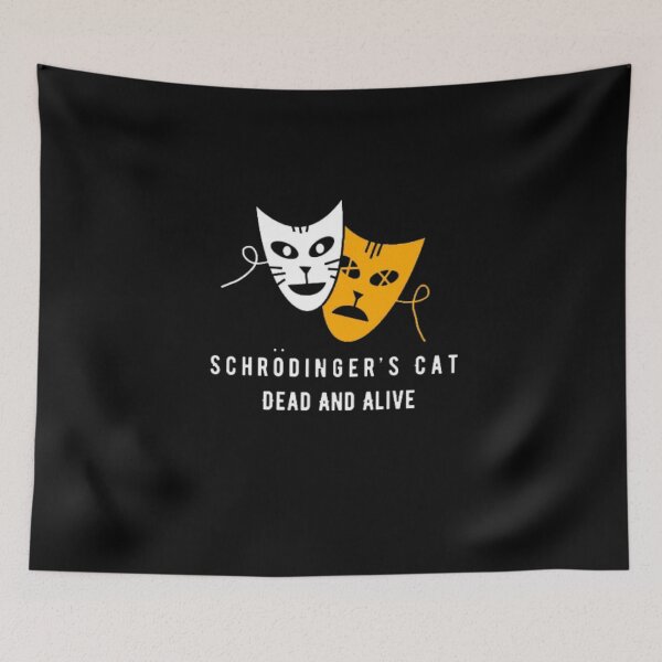 Item preview, Schrodinger's Cat Dead And Alive designed and sold by Sameart ⭐⭐⭐⭐⭐.