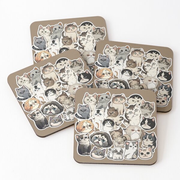 Item preview, Meme Cats Pack of Stickers designed and sold by THANKS4BUYING ⭐⭐⭐⭐⭐.