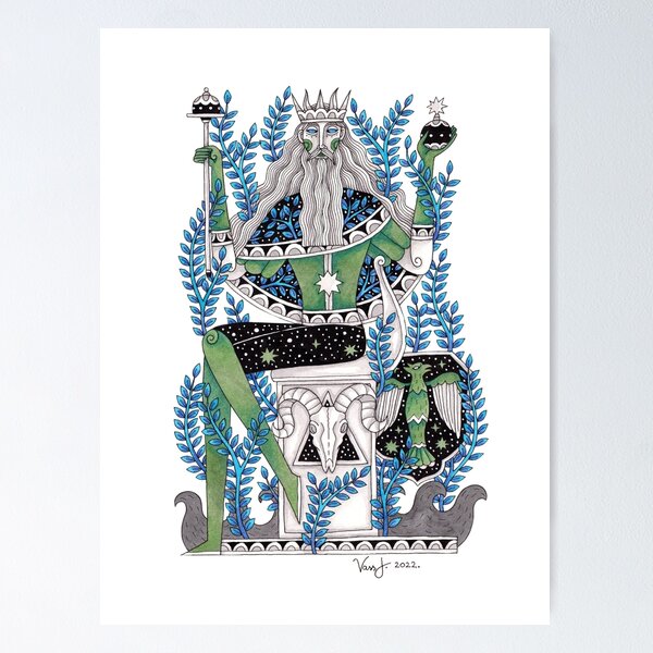 Item preview, Tarot-The Emperor designed and sold by jozsefvass.