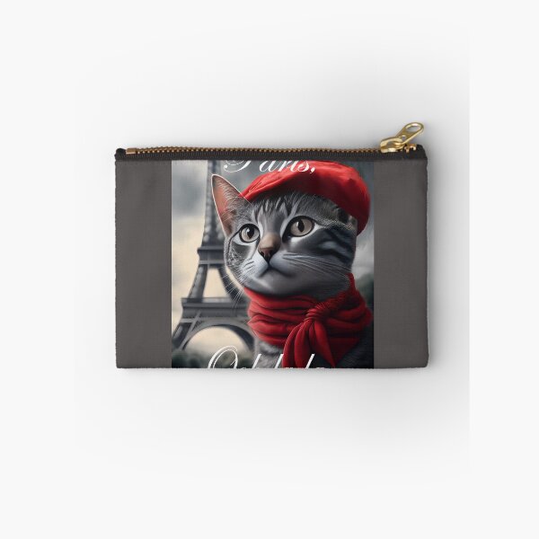 Item preview, Bonjour Paris Ooh la la French Cat Eiffel Tower designed and sold by Parisian252.