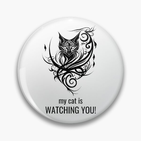 Item preview, My Cat is Watching You designed and sold by ShadowAndSlate.