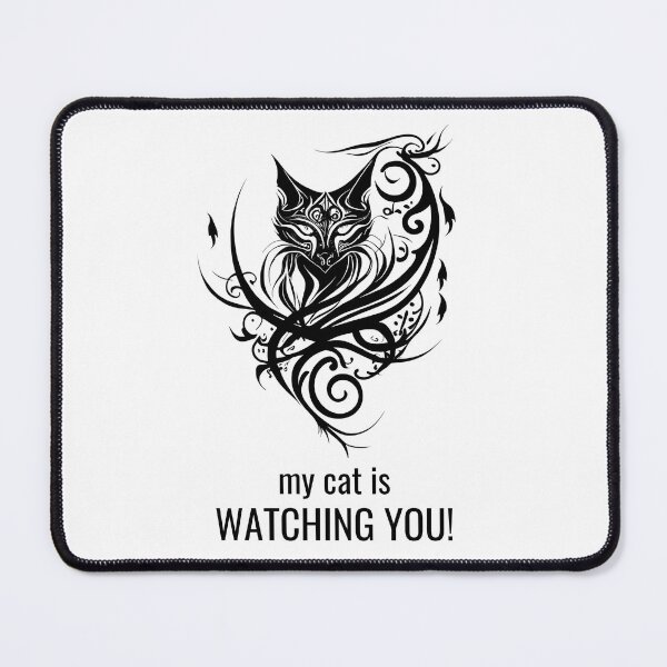 Item preview, My Cat is Watching You designed and sold by ShadowAndSlate.