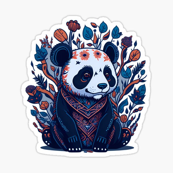Adorable Panda Hug Sticker