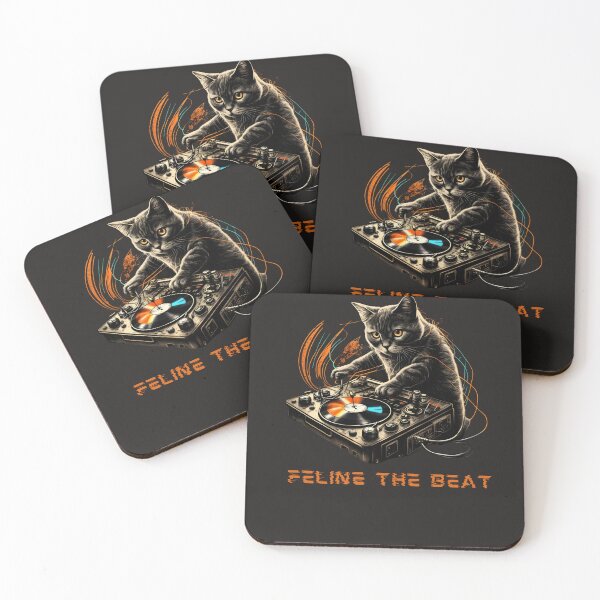 Item preview, Cat DJ - Feline the beat designed and sold by Something Clever.
