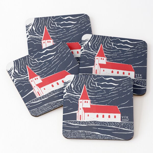 Item preview, Vík í Mýrdal Church designed and sold by fjaracreative.