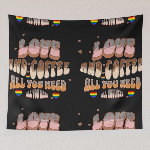 Item preview, love and coffee is all you need designed and sold by Cassa1224.