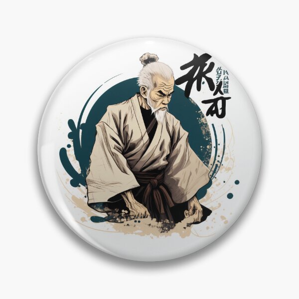 Item preview, Old Aikido master designed and sold by TheTravelingOwl.