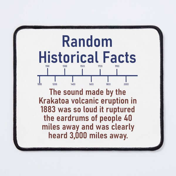Item preview, The Sound Made By The Krakatoa Volvanic Eruption  - History Fact designed and sold by CrankyOldDude.