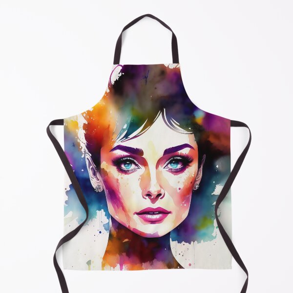 Item preview, Audrey Hepburn portrait in watercolor designed and sold by IkonixArt.