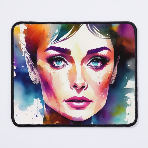 Item preview, Audrey Hepburn portrait in watercolor designed and sold by IkonixArt.
