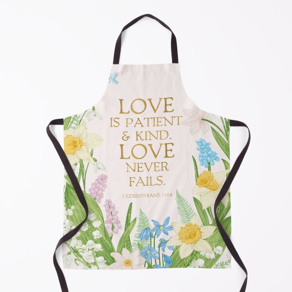 Item preview, 1 Corinthians 13:4,8 (Love is patient & kind. Love never fails.) designed and sold by Paper Bee Gift Shop.