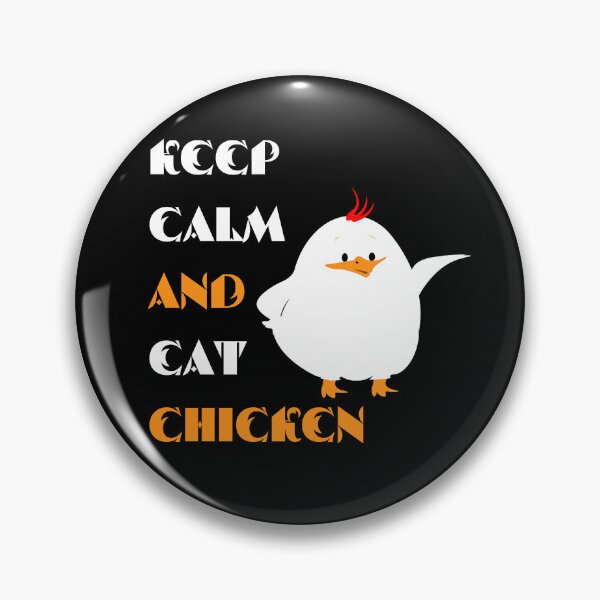 Item preview, mantén la calma y come pollo designed and sold by Exacto.