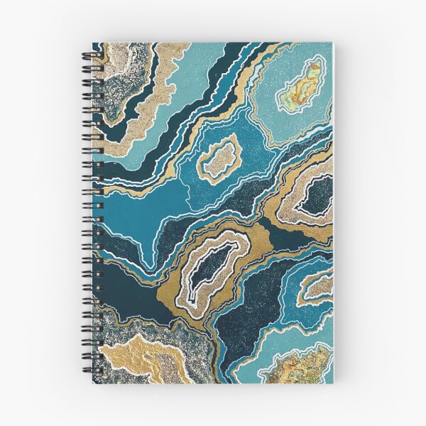 Item preview, Geode in Turquoise and Gold designed and sold by Mia Smith.