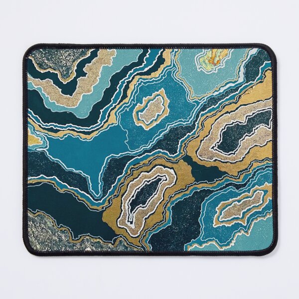 Item preview, Geode in Turquoise and Gold designed and sold by Mia Smith.