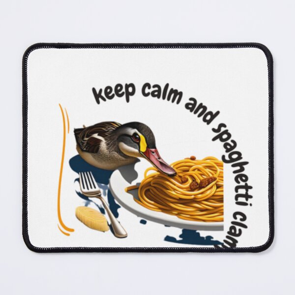 Item preview, keep calm and spaghetti clamp t-shrit designed and sold by Frozentrust.