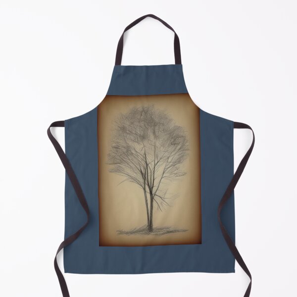 Aperçu de l'œuvre Art créatif de croquis d'arbre d'hiver vintage créée et vendue par brilliant-com.