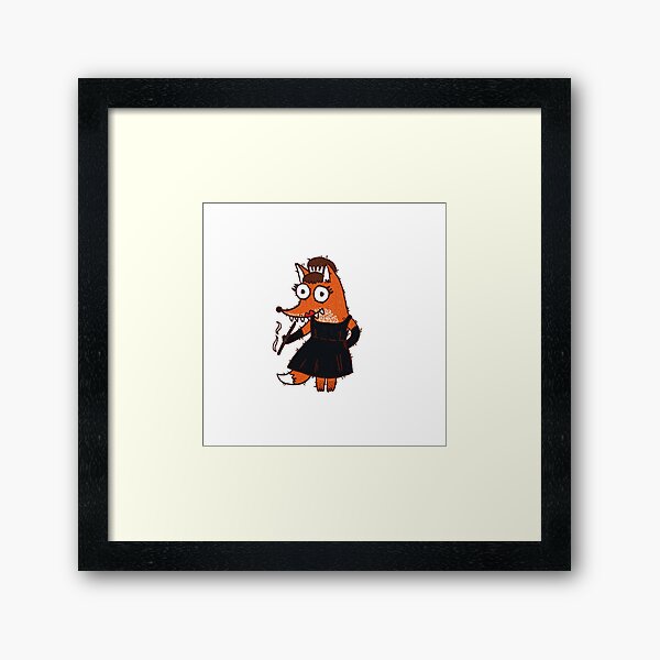 Audrey Fox Framed Art Print