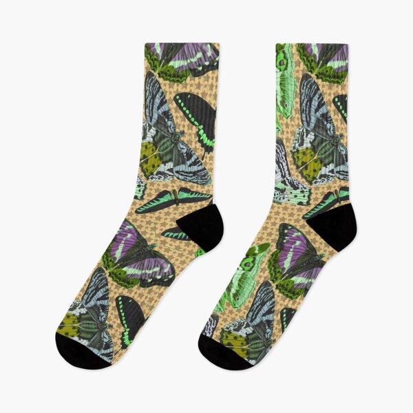 Item preview, Vintage Butterfly Garden with Geometric Background designed and sold by CharlieCreates.