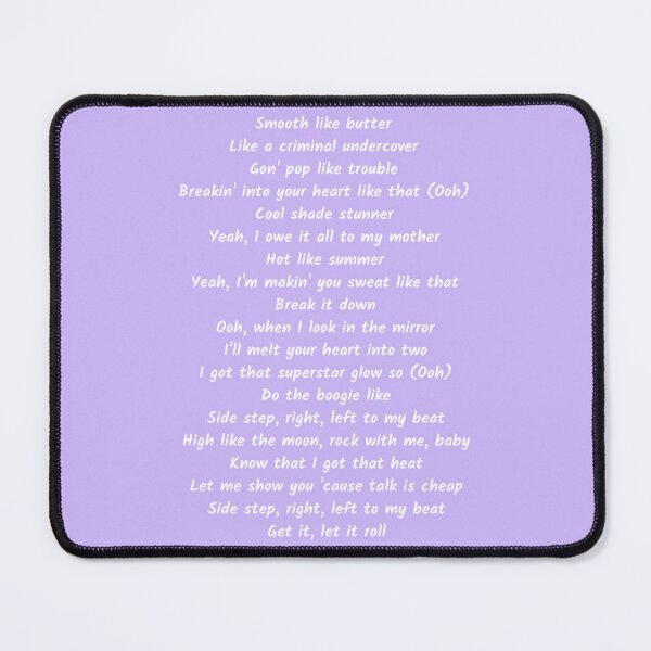 Item preview, Butter BTS lyrics designed and sold by NikitaSD.